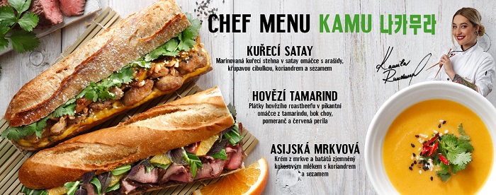 Asijské chef menu