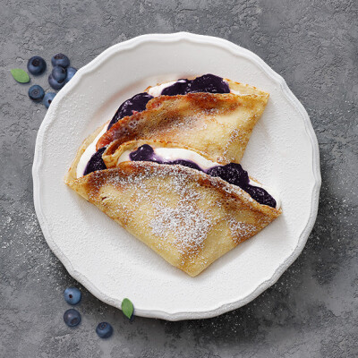Blueberry with mascarpone