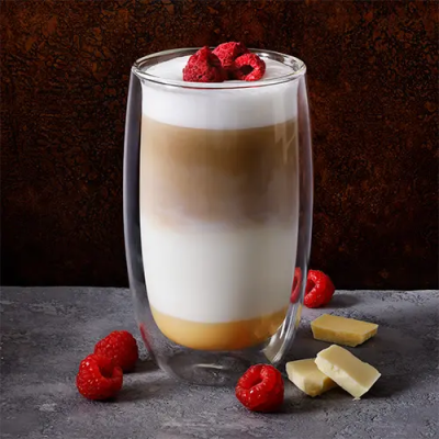 Latté with white chocolate