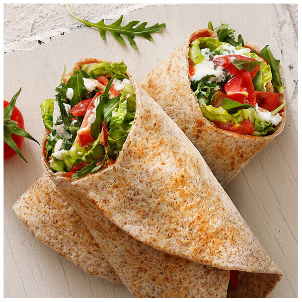 Wrap with goat cheese