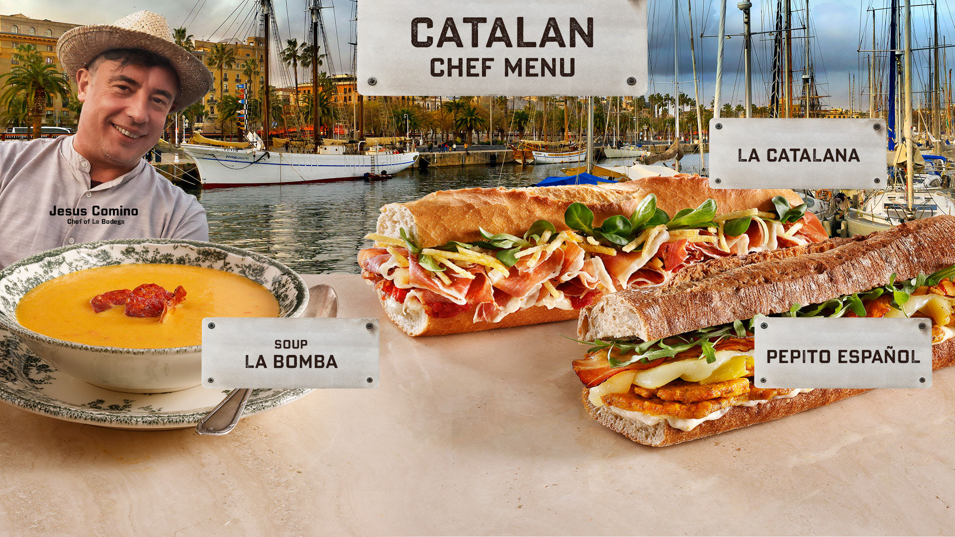 Chef menu Catalan