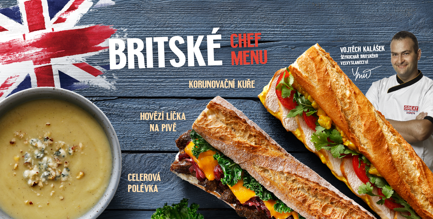 Britské Chef menu